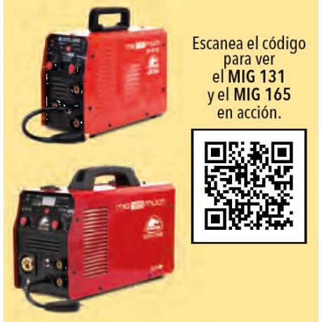 MIG SOLDADURA MULTI 165 INVERTER Con/Sin Gas 