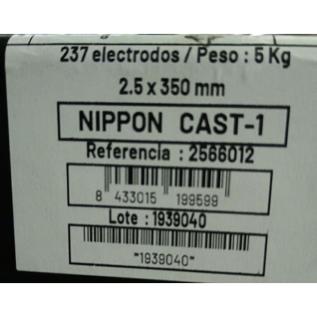 Elect. CAST-1 2.50 x 350 / 237 Un. / Kg. x 5