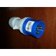 CLAVIJA 1100050 IP44 16 A AZUL / 2P+T MACHO AEREO