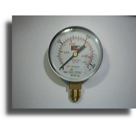 REP. MANOMETRO 1/4 / 63 mm. METALICO 0-315 Bar ARG